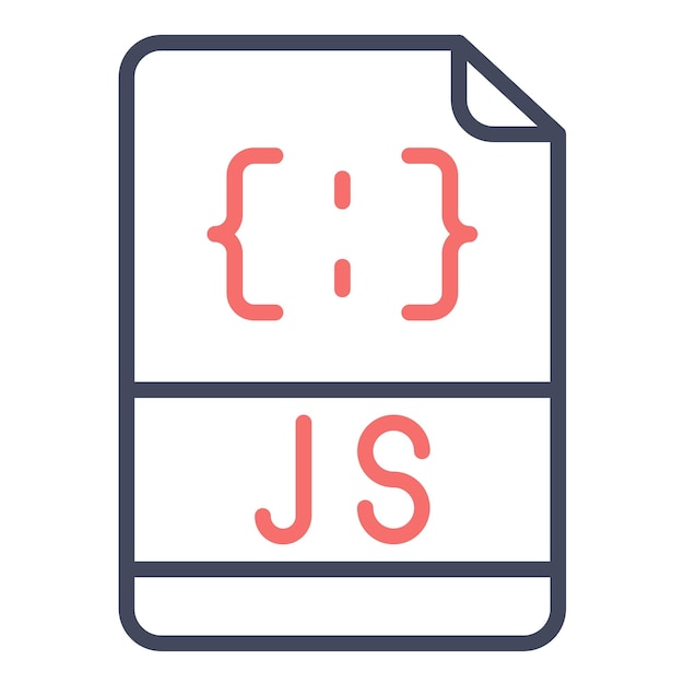 Stile di illustrazione vettoriale del file javascript