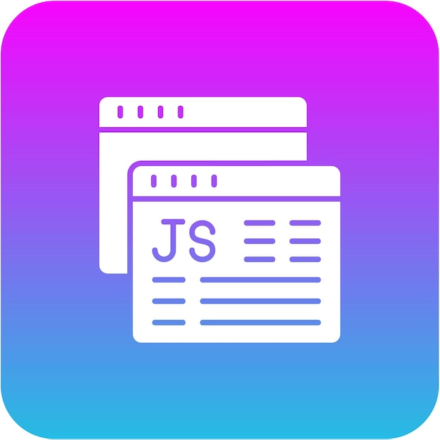 Вектор Икона javascript