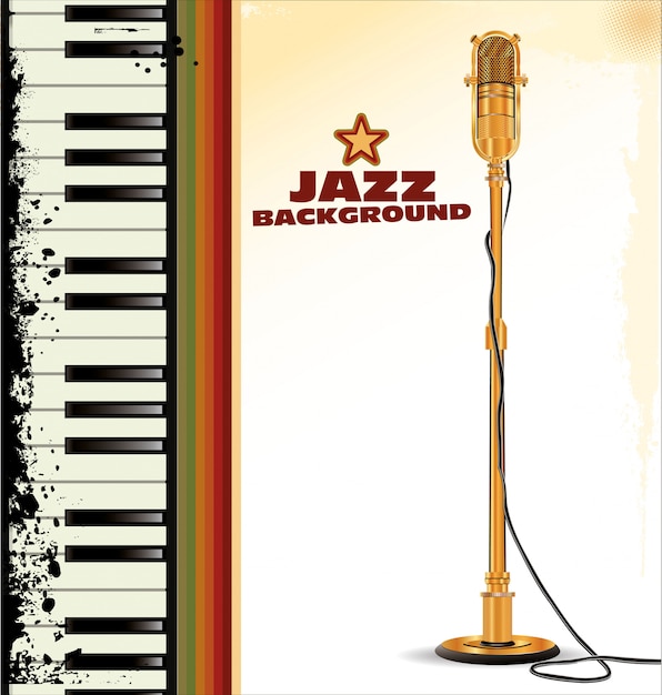 Vector jazz background