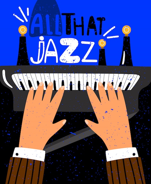 Jazz concept illustratie