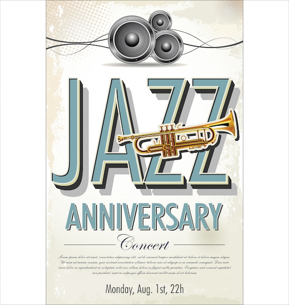 Плакат джазового концерта