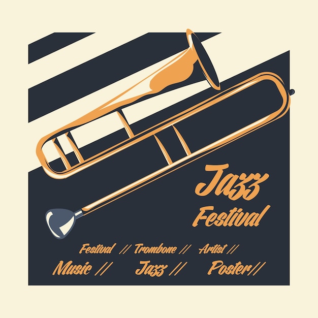 Vector jazz festival poster