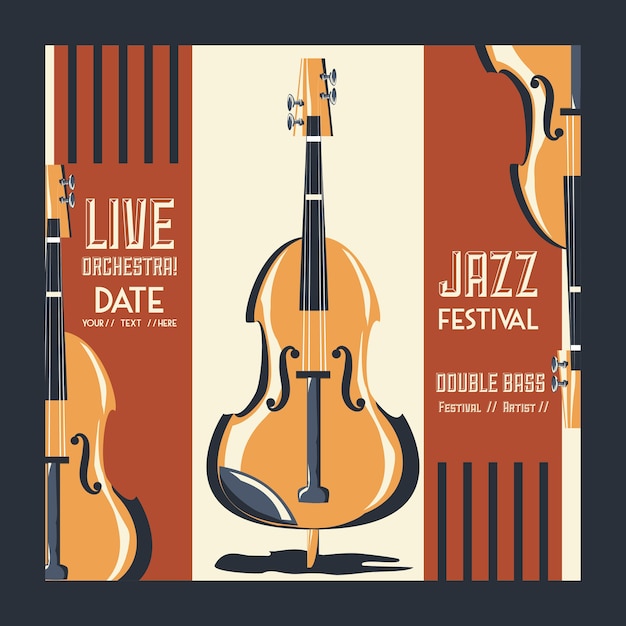 Vector jazz festival poster