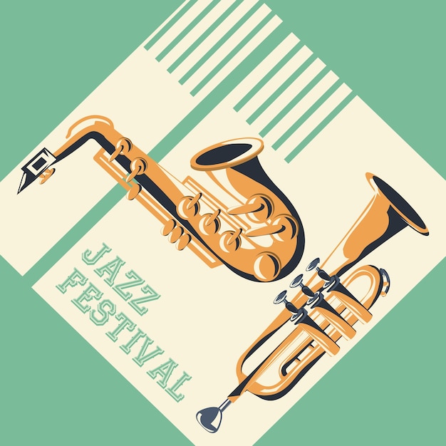 Vector jazz festivalaffiche