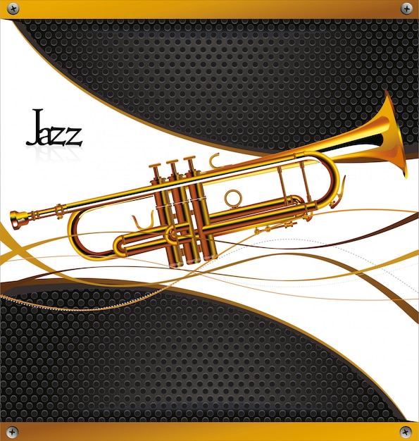 Vector jazz music background