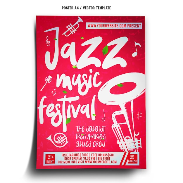 Jazz Music Festival Poster Template