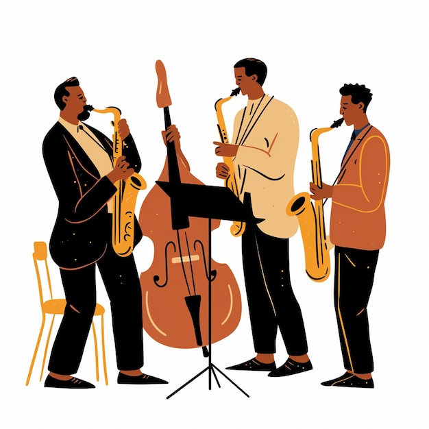 Jazz Musicians playing 4