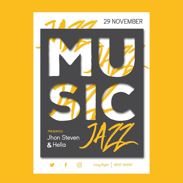 Vector jazz muziek