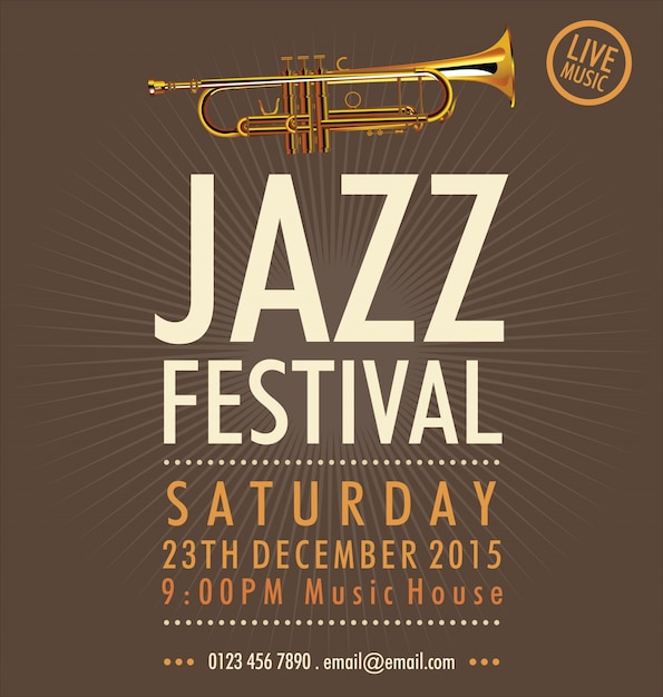 Jazz muziekfestival, poster