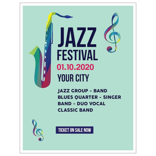 Jazz poster illustration