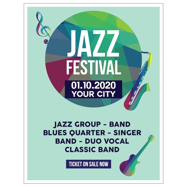 Jazz poster illustration