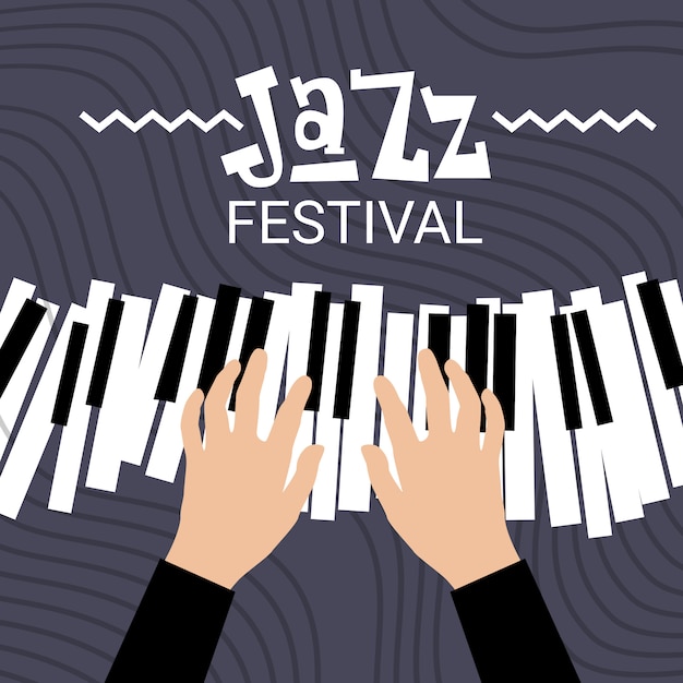 Jazzfestival Live muziek Concertaffiche Advertentiebanner