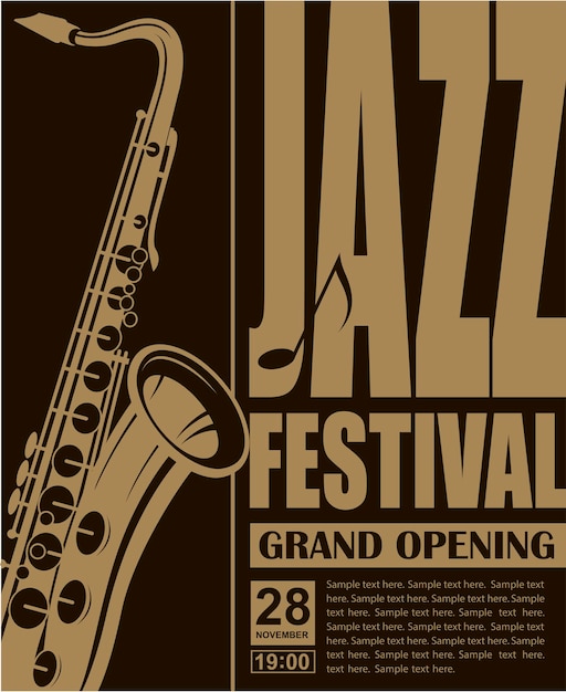 Vector jazzfestival poster