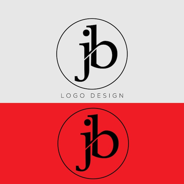 jb initial letter logo design