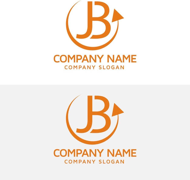 Vector jb letter logo design