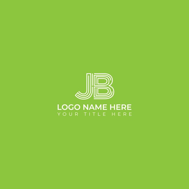 Vector jb letter logo design