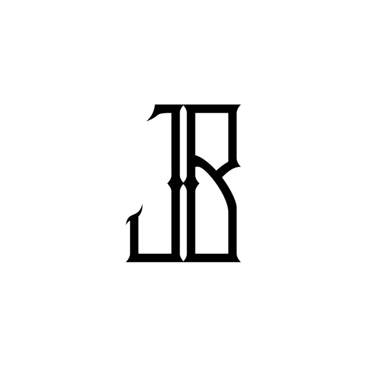 Vector jb monogram logo design letter text name symbol monochrome logotype alphabet character simple logo
