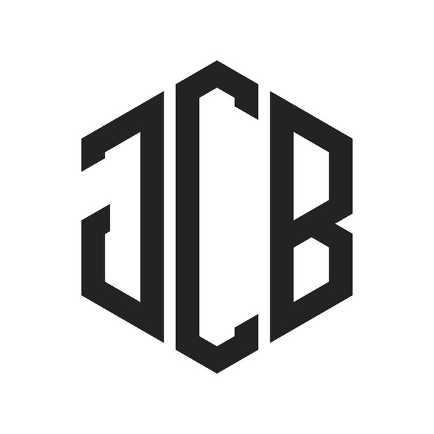 JCBのロゴデザイン: JCBモノグラム (六角形の形を用いたロゴ)