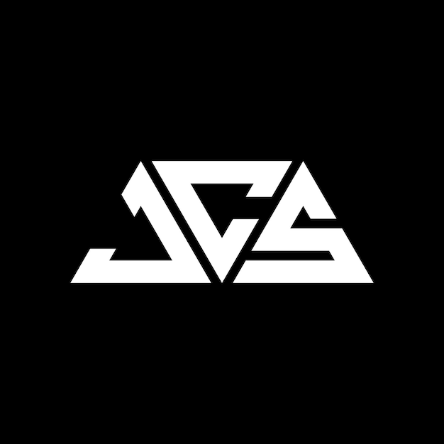 jcs triangle letter logo design with triangle shape jcs triangle logo design monogram jcs triangle vector logo template with red color jcs triangular logo simple elegant and luxurious logo jcs