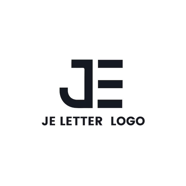 Vector je letter logo je logo is a little explanation of the concept of the logo