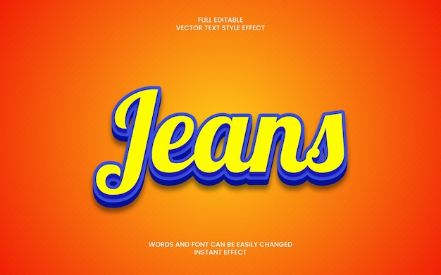 Jeans text effect