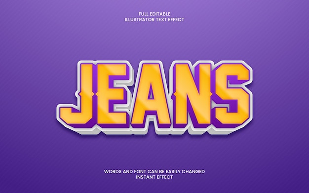 Jeans Text Effect