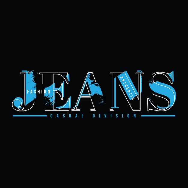 ジーンズのTシャツとアパレルのデザイン