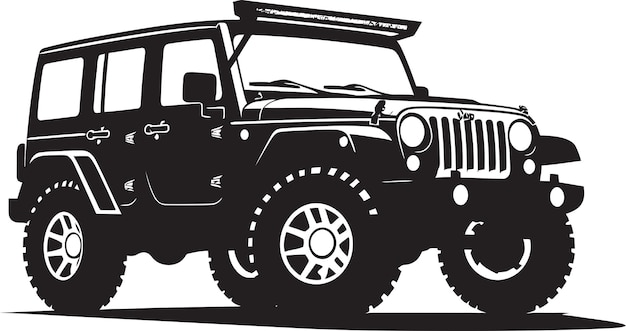 Vector jeep cherokee vector illustratie bundle jeep vector wallpapers voor schermen