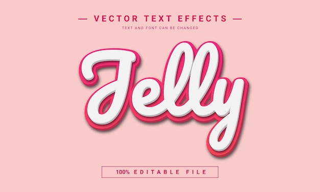 Jelly 3D bewerkbaar tekststijleffect