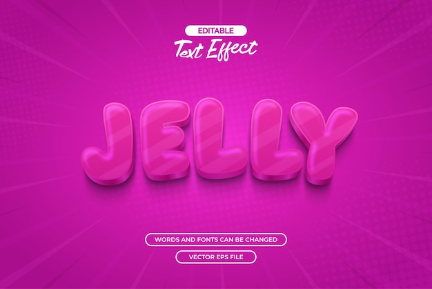 Jelly bewerkbaar teksteffect