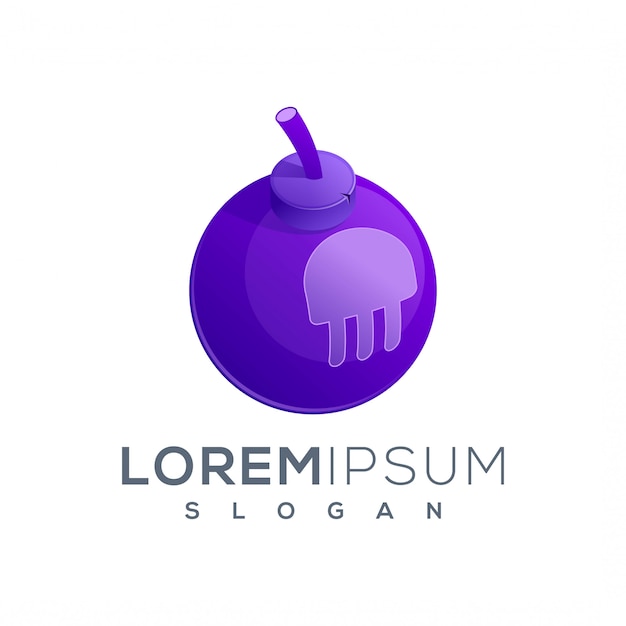 Jelly bomb logo icon ready to use