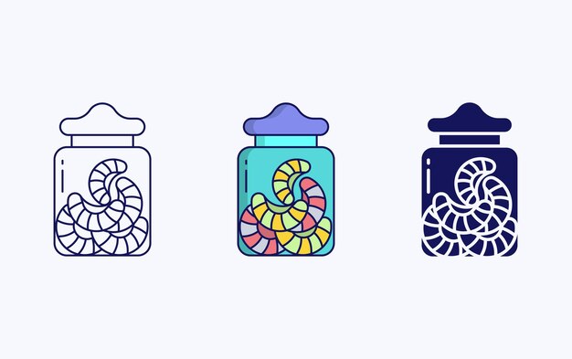 jelly candy sugar illustration icon