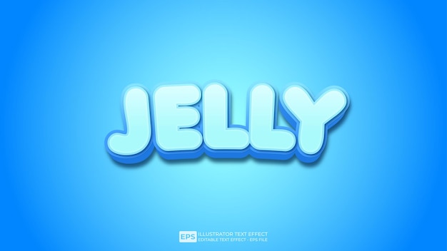 Jelly редактируемый шрифт с текстовым эффектом