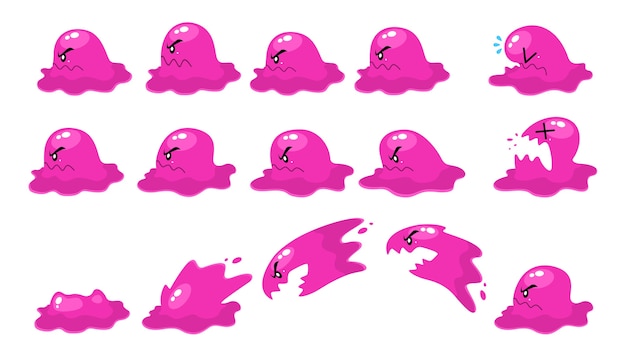 Jelly enemy game sprites