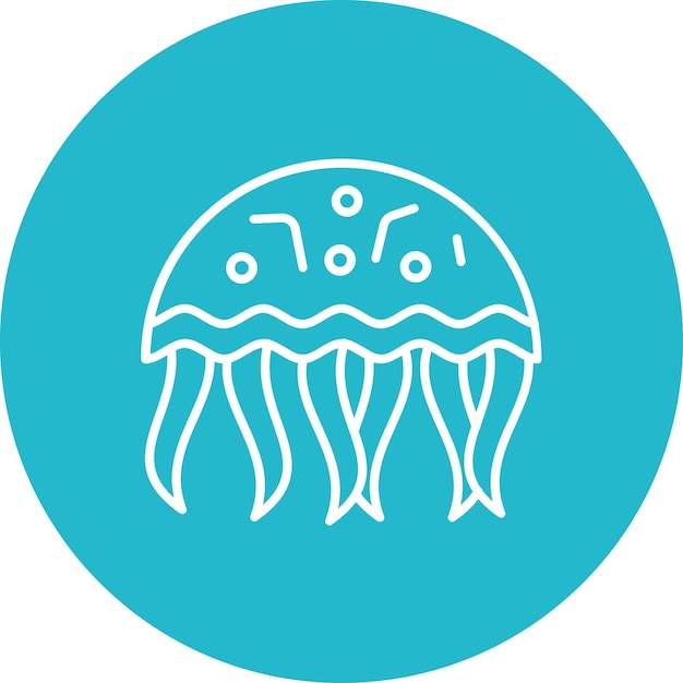 Jelly Fish icoon vector afbeelding Kan worden gebruikt voor Reizen