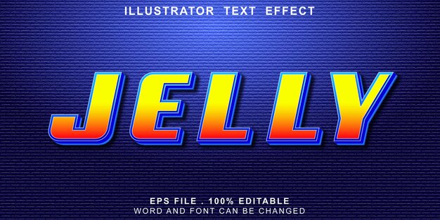 Jelly text effect editable