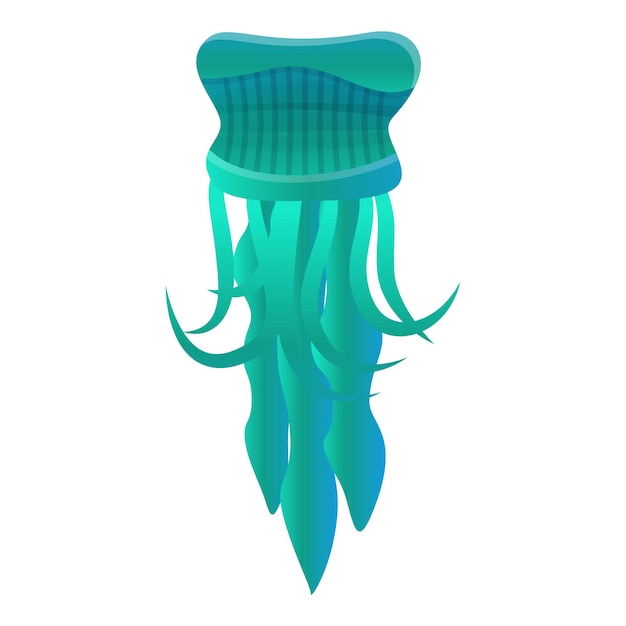 Vector jellyfish icon. cartoon of jellyfish vector icon for web design isolated on white background