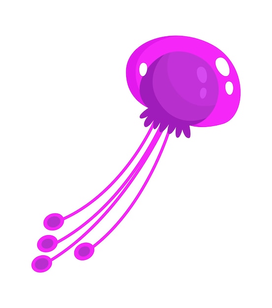 Jellyfish sea animal vector illustration