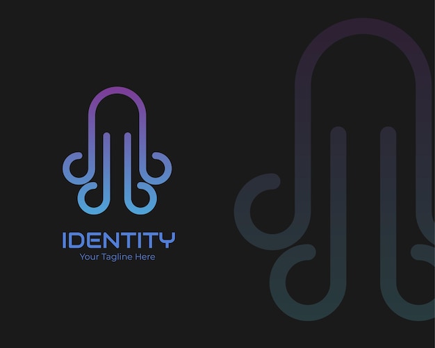 Jellyfish tech logo design