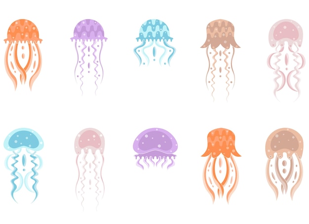 Jellyfish vector design illustration isolated on white background