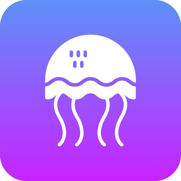 Jellyfish vector icoon illustratie van de zomer icoon set