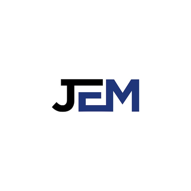 벡터 jem 로고 디자인