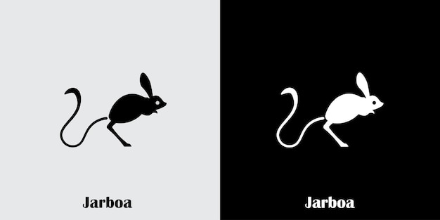 Vector jerboa logo desiign