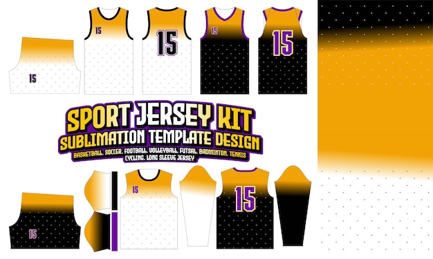 Jersey Apparel Sport Wear Sublimation pattern Design 192 for Soccer Football Esport Basketball volleyball Badminton Futsal tshirt