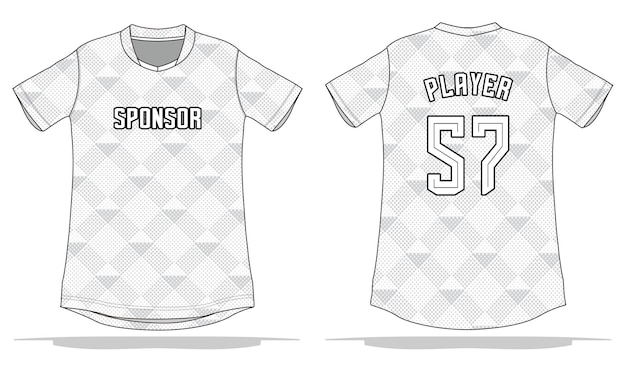 Design di sfondo in jersey adatto per divise di squadre sportive, calcio, pallavolo, basket, ecc