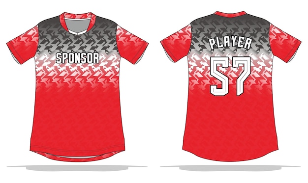 Design di sfondo in jersey adatto per divise di squadre sportive, calcio, pallavolo, basket, ecc