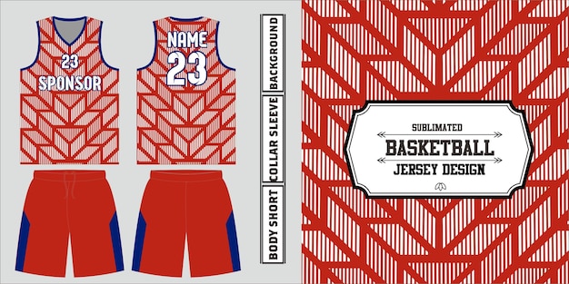 Vector jersey design 2023 basketball uniform template