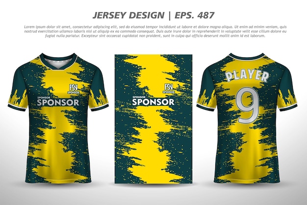 Maglietta a sublimazione con design in jersey motivo geometrico premium collezione incredible vector per il calcio, il calcio, il ciclismo, il ciclismo, il gioco, gli sport di motocross