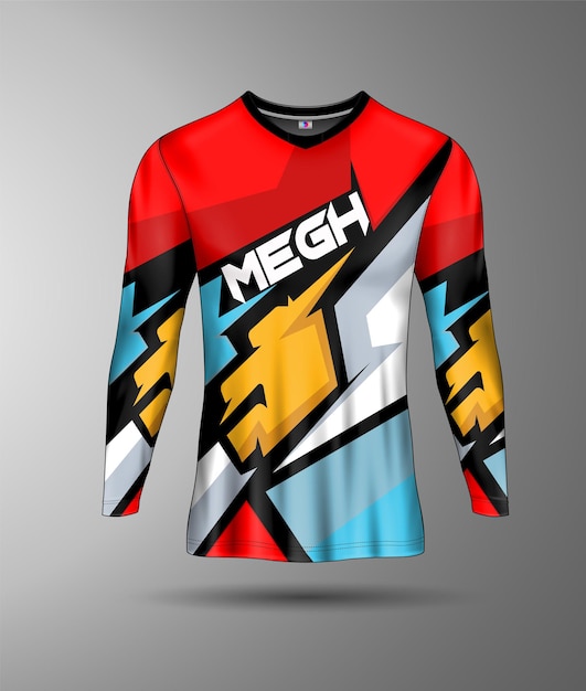 Jersey design sublimation t shirt premium pattern incredible vector collection for soccer racing