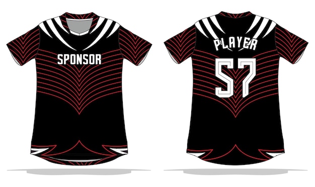 Design della maglia adatto a squadre sportive, calcio, basket, pallavolo, ciclismo, ecc